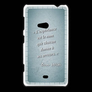 Coque Nokia Lumia 625 Expérience Turquoise Citation Oscar Wilde