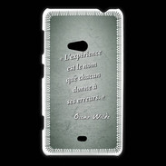 Coque Nokia Lumia 625 Expérience Vert Citation Oscar Wilde