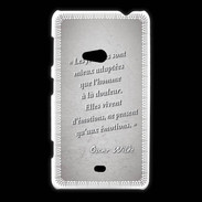 Coque Nokia Lumia 625 Femmes émotions Gris Citation Oscar Wilde