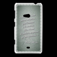 Coque Nokia Lumia 625 Femmes émotions Vert Citation Oscar Wilde