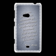 Coque Nokia Lumia 625 Homme animal Bleu Citation Oscar Wilde