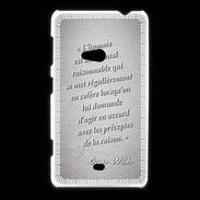 Coque Nokia Lumia 625 Homme animal Gris Citation Oscar Wilde