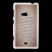 Coque Nokia Lumia 625 Homme animal Rouge Citation Oscar Wilde