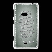 Coque Nokia Lumia 625 Homme animal Vert Citation Oscar Wilde