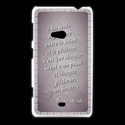 Coque Nokia Lumia 625 Saint pêcheur Violet Citation Oscar Wilde