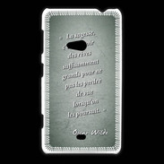 Coque Nokia Lumia 625 Sagesse rêves Vert Citation Oscar Wilde