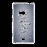 Coque Nokia Lumia 625 Société rêveur Bleu Citation Oscar Wilde