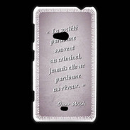 Coque Nokia Lumia 625 Société rêveur Rose Citation Oscar Wilde