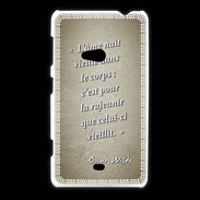 Coque Nokia Lumia 625 Ame nait Sepia Citation Oscar Wilde