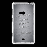 Coque Nokia Lumia 625 Ami poignardée Noir Citation Oscar Wilde