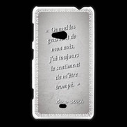Coque Nokia Lumia 625 Avis gens Gris Citation Oscar Wilde