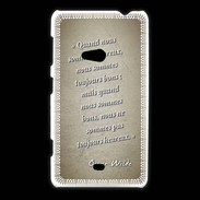 Coque Nokia Lumia 625 Bons heureux Sepia Citation Oscar Wilde