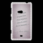 Coque Nokia Lumia 625 Choix ennemis Rose Citation Oscar Wilde