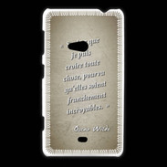 Coque Nokia Lumia 625 Croire Sepia Citation Oscar Wilde