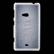 Coque Nokia Lumia 625 Aimer Bleu Citation Oscar Wilde