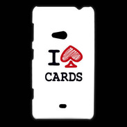 Coque Nokia Lumia 625 I love Cards spade
