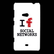 Coque Nokia Lumia 625 I love Social Net