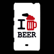 Coque Nokia Lumia 625 I love Beer