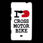 Coque Nokia Lumia 625 i love Cross Motor