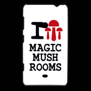 Coque Nokia Lumia 625 I love Mushrooms