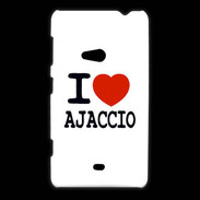 Coque Nokia Lumia 625 I love Ajaccio