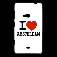 Coque Nokia Lumia 625 I love Amsterdam