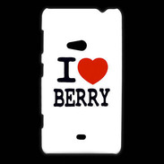 Coque Nokia Lumia 625 I love Berry