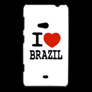 Coque Nokia Lumia 625 I love Brazil