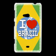 Coque Nokia Lumia 625 I love Brazil 3