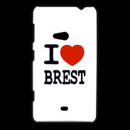 Coque Nokia Lumia 625 I love Brest
