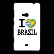 Coque Nokia Lumia 625 I love Brazil 2