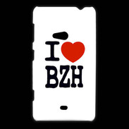 Coque Nokia Lumia 625 I love BZH