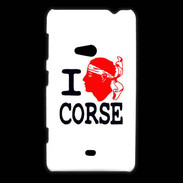 Coque Nokia Lumia 625 I love Corse 2
