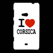 Coque Nokia Lumia 625 I love Corsica