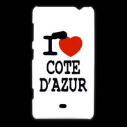 Coque Nokia Lumia 625 I love Cote d'Azur