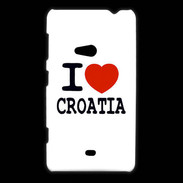 Coque Nokia Lumia 625 I love Croatia