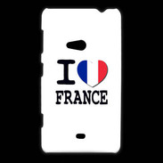 Coque Nokia Lumia 625 I love France 2