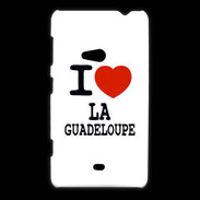 Coque Nokia Lumia 625 I love Guadeloupe