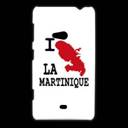 Coque Nokia Lumia 625 I love La Martinique 2