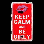 Coque Nokia Lumia 625 Keep calm Girly Rouge