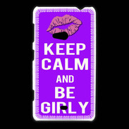Coque Nokia Lumia 625 Keep Calm Girly Violet