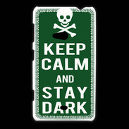 Coque Nokia Lumia 625 Keep Calm Stay dark Vert
