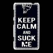 Coque Nokia Lumia 625 Keep Calm Suck me Noir