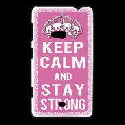Coque Nokia Lumia 625 Keep Calm Stay strong Rose