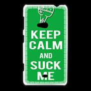 Coque Nokia Lumia 625 Keep Calm Suck me Vert