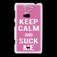 Coque Nokia Lumia 625 Keep Calm Suck me Rose