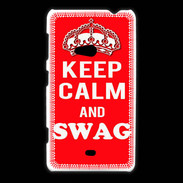 Coque Nokia Lumia 625 Keep Calm Swag Rouge