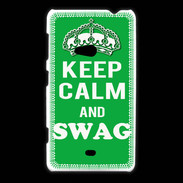 Coque Nokia Lumia 625 Keep Calm Swag Vert