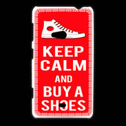 Coque Nokia Lumia 625 Keep Calm Buy Shoes Rouge