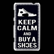 Coque Nokia Lumia 625 Keep Calm Buy Shoes Noir